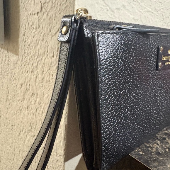 Kate Spade Black Textured Wristlet - Picture 2 of 4
